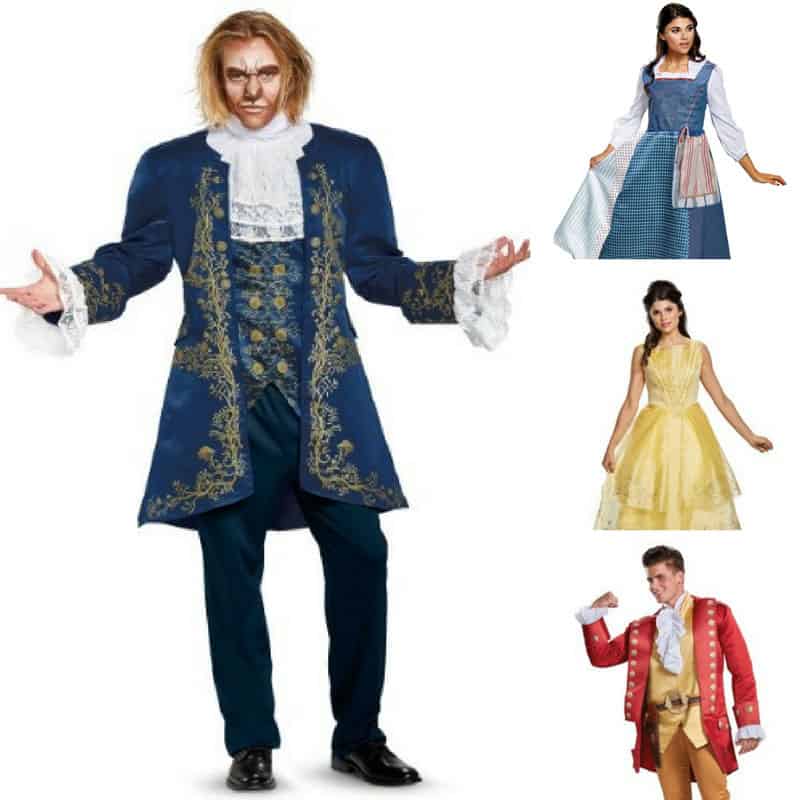 Beauty and the beast costumes clearance adults