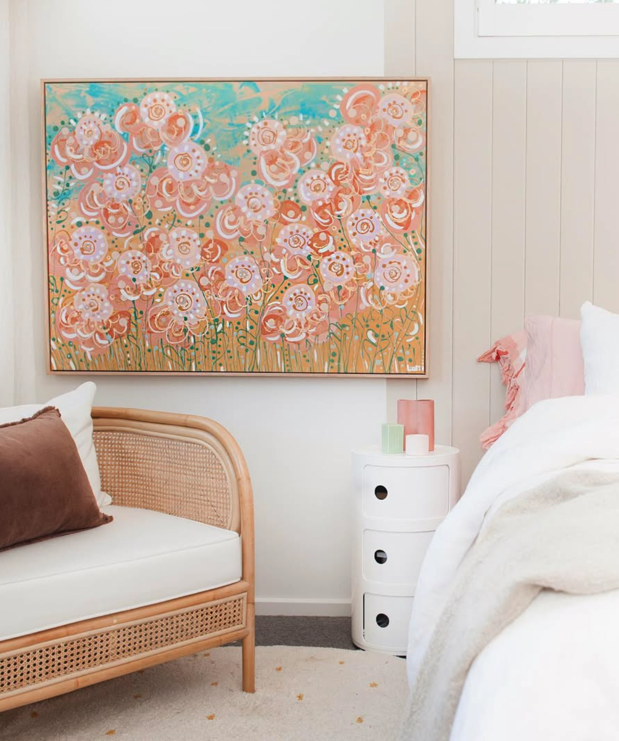 Adding new artwork is an instant way to refresh your space without a complete overhaul. Whether it’s a large canvas, a framed print, or a gallery wall, art can inject personality and make the room feel more “you.” Look for pieces that reflect your taste and bring a sense of calm or inspiration.