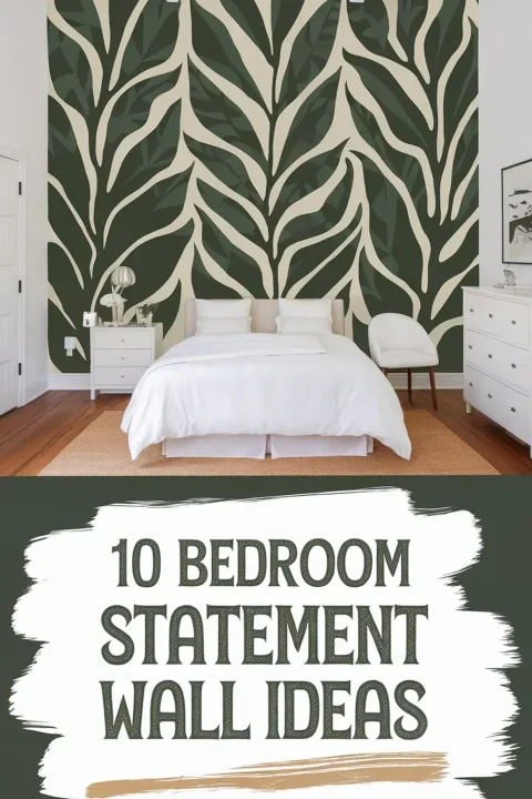 Make your bedroom unforgettable with these bold and creative statement wall ideas! From vibrant paint colors to textured accents, these designs will instantly upgrade your space. ??️ #BedroomDecor #StatementWallIdeas #InteriorDesign #StylishBedrooms #WallInspo