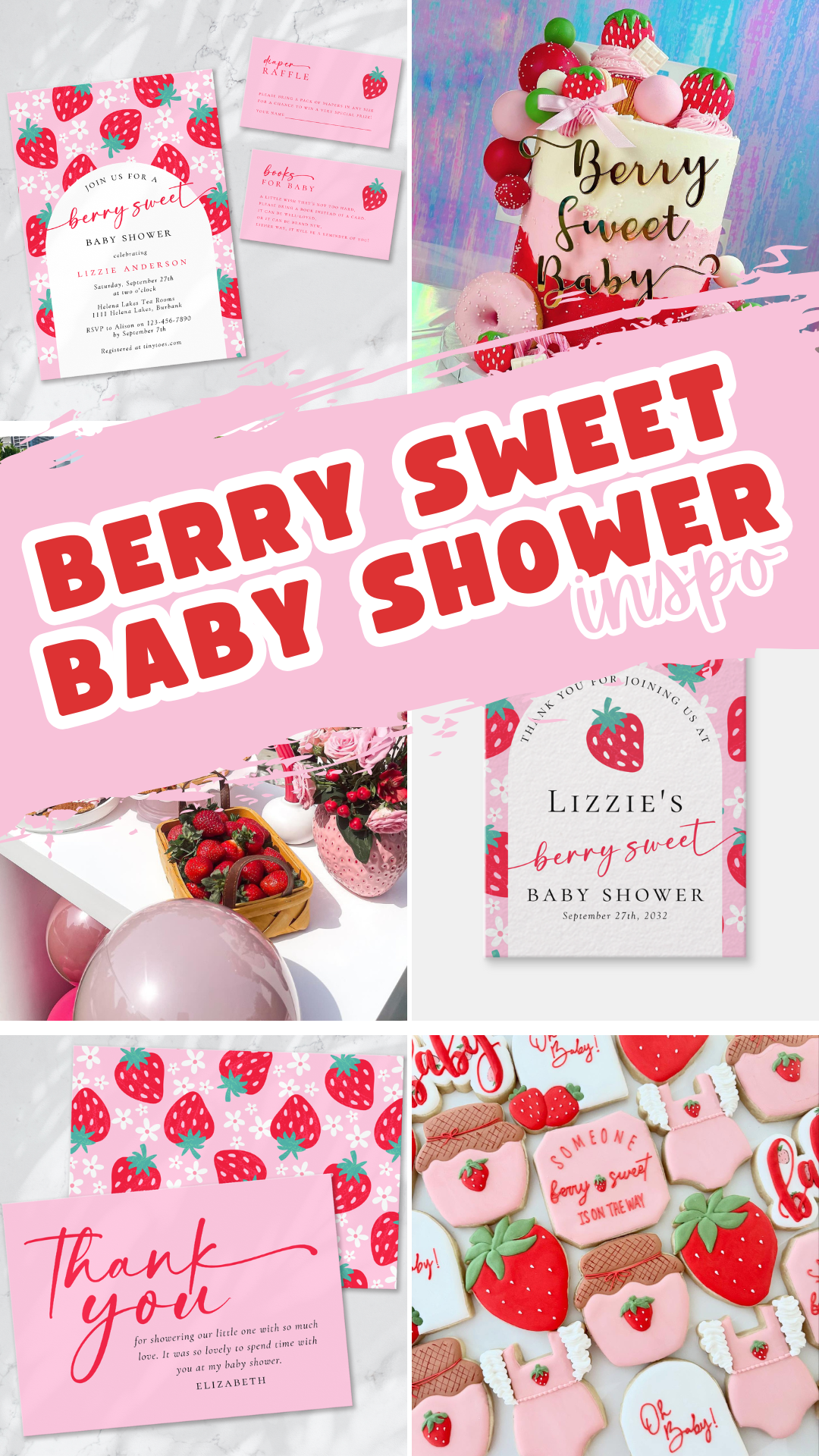 Throw the ultimate strawberry baby shower with these sweet and festive ideas! 🍓💕 From pink desserts to berry-themed décor, this adorable celebration is perfect for a spring or summer baby shower. Get inspired with fun details that make this party extra special! #BerrySweet #BabyShowerDecor #StrawberryParty