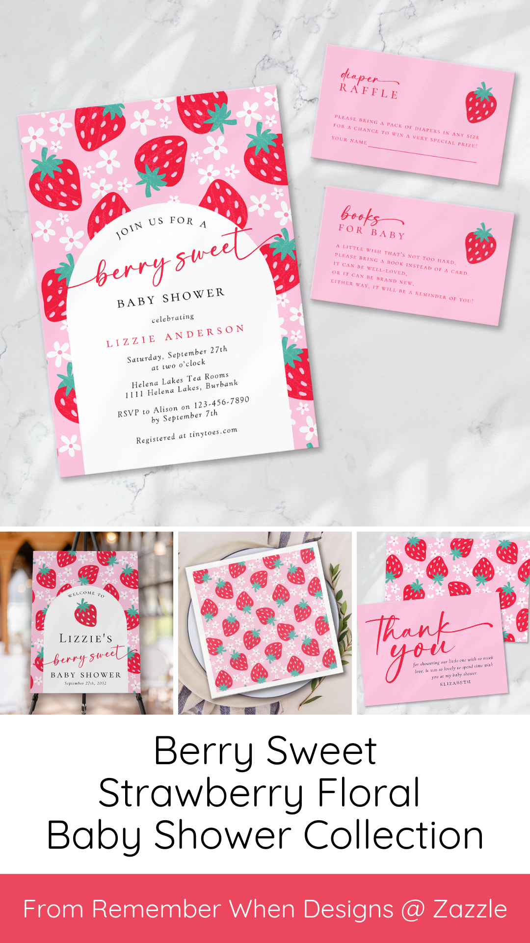 This Berry Sweet Strawberry Baby Shower is perfect for any expectant parent looking to add a burst of fruity fun to their celebration!