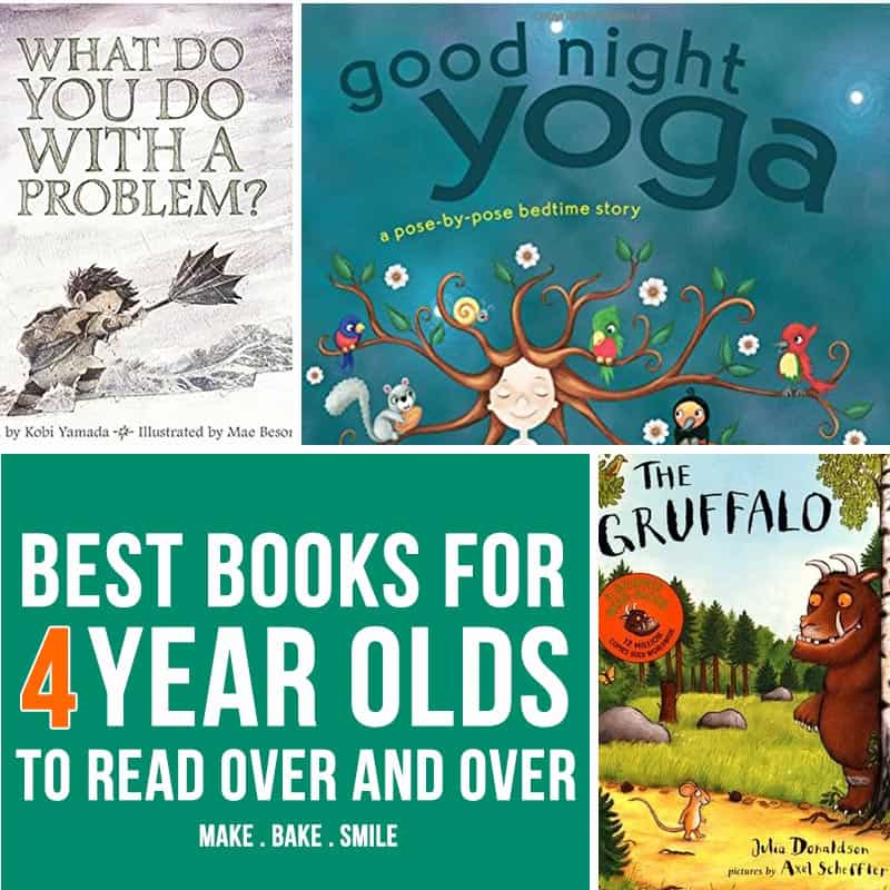 So many wonderful books in this list for 4 year olds to read over and over again!