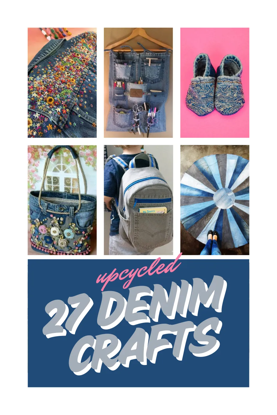 Love a good upcycle? These blue jeans crafts will have you saving every pair! From home decor to handmade gifts, these DIYs are both beautiful and budget-friendly. #bluejeanscrafts #diydenim #upcycledjeans #sustainablecrafts #recycledfabric