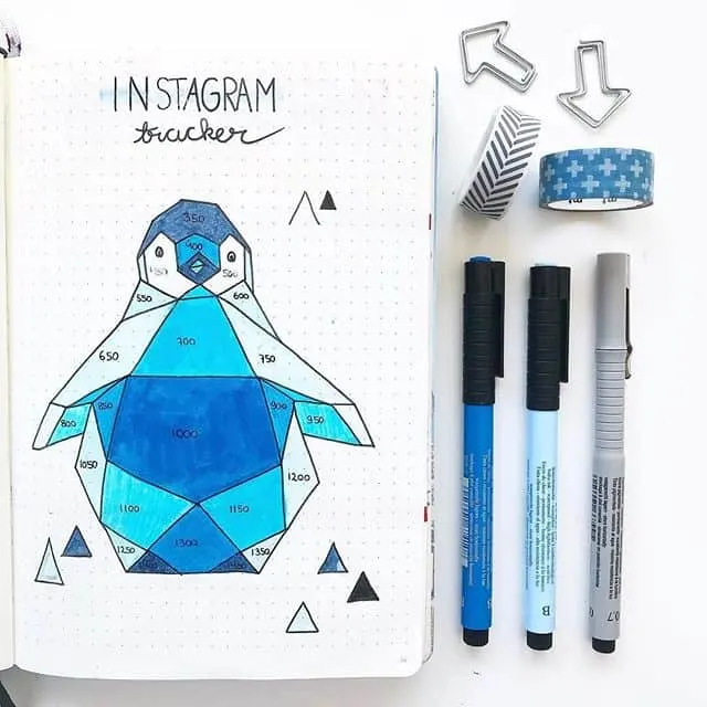 Blue instagram tracker