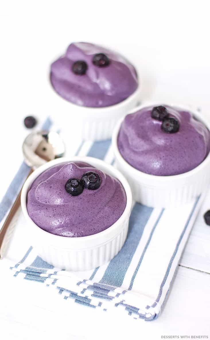 Healthy Blueberry Whipped Cream