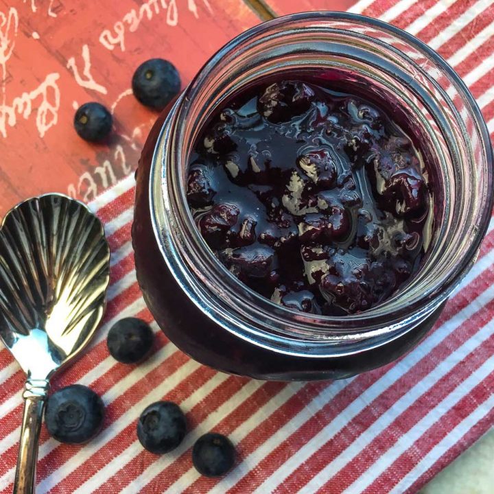 Classic compote recipes include large amounts of white sugar, but this Instant Pot Blueberry maple version relies on a more modest amount of real maple syrup for a bit of sweetness.