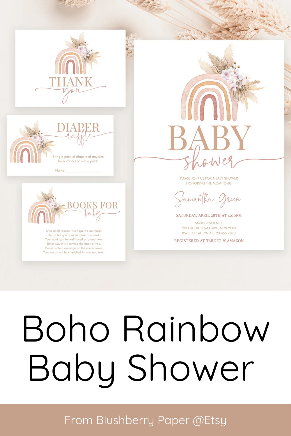 This Boho Rainbow baby shower is perfect for parents-to-be who appreciate eclectic, free-spirited style combined with a burst of colorful energy!