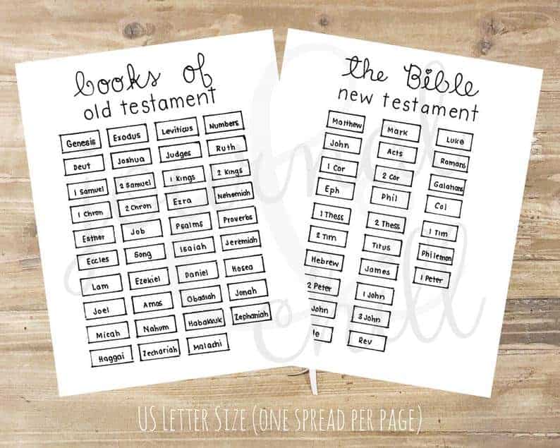 Books of the Bible Tracker Printable