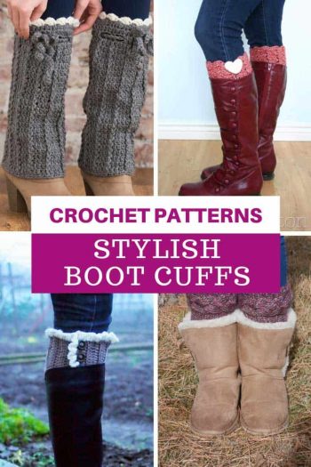 Boot Cuff Crochet Patterns {Add some feminine flair to your winter ...