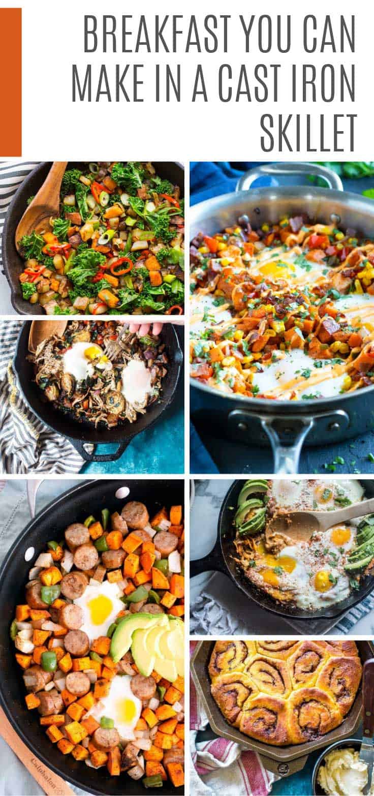 So many healthy ideas for breakfast you can make in a cast iron skillet