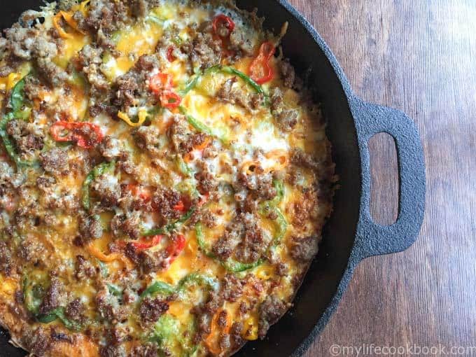 Low Carb Breakfast Pizza