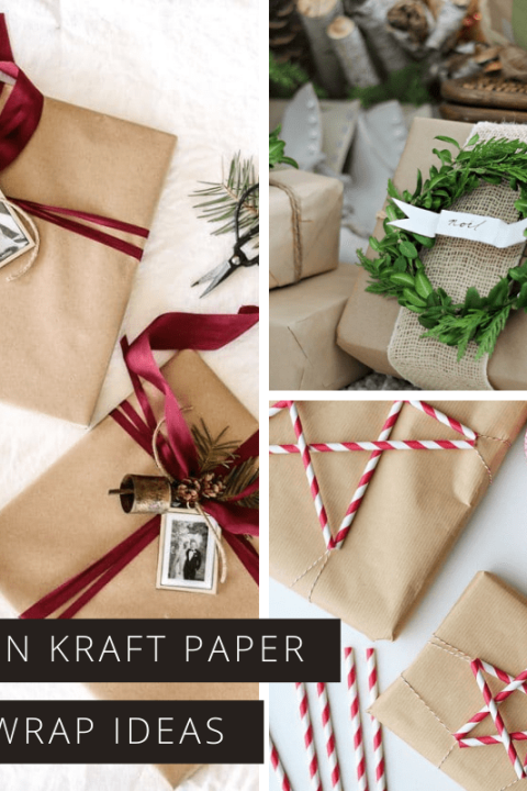 Forget store bought paper this year - you can make your gifts look extra special with a roll of kraft brown paper and a bit of imagination!