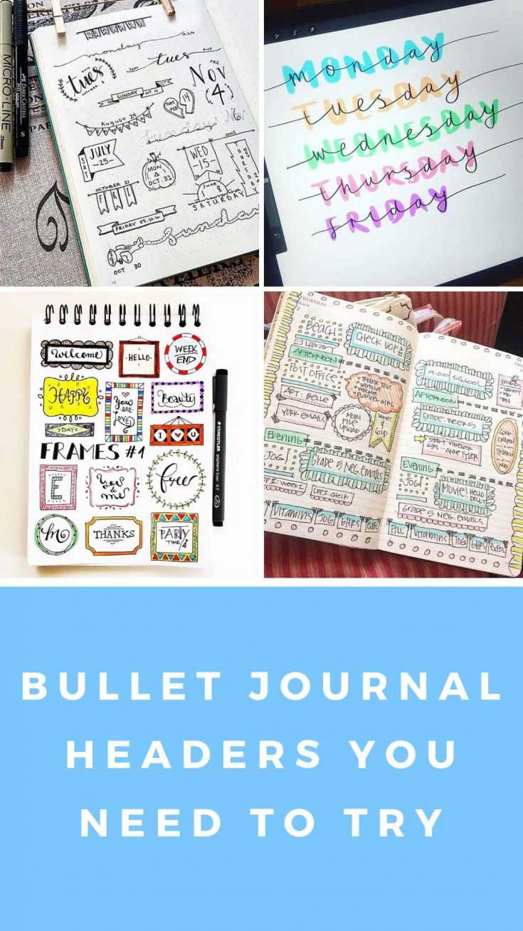 25 Bullet Journal Headers You Need to Try ASAP to Liven Up Your BUJO!