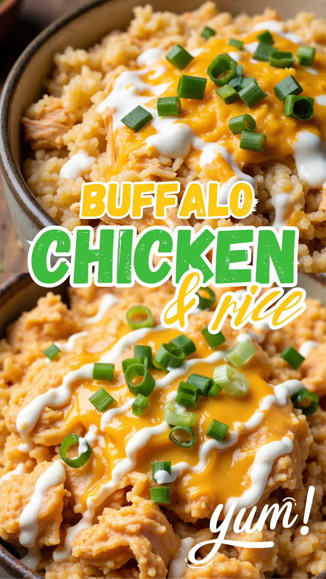This Crockpot Buffalo Chicken and Rice is a bold, creamy comfort dish with the perfect amount of heat. Tender shredded chicken, creamy rice, buffalo sauce, and melty cheddar come together in the slow cooker for an easy, crave-worthy dinner that’s just as great for game day as it is for a cozy night in.