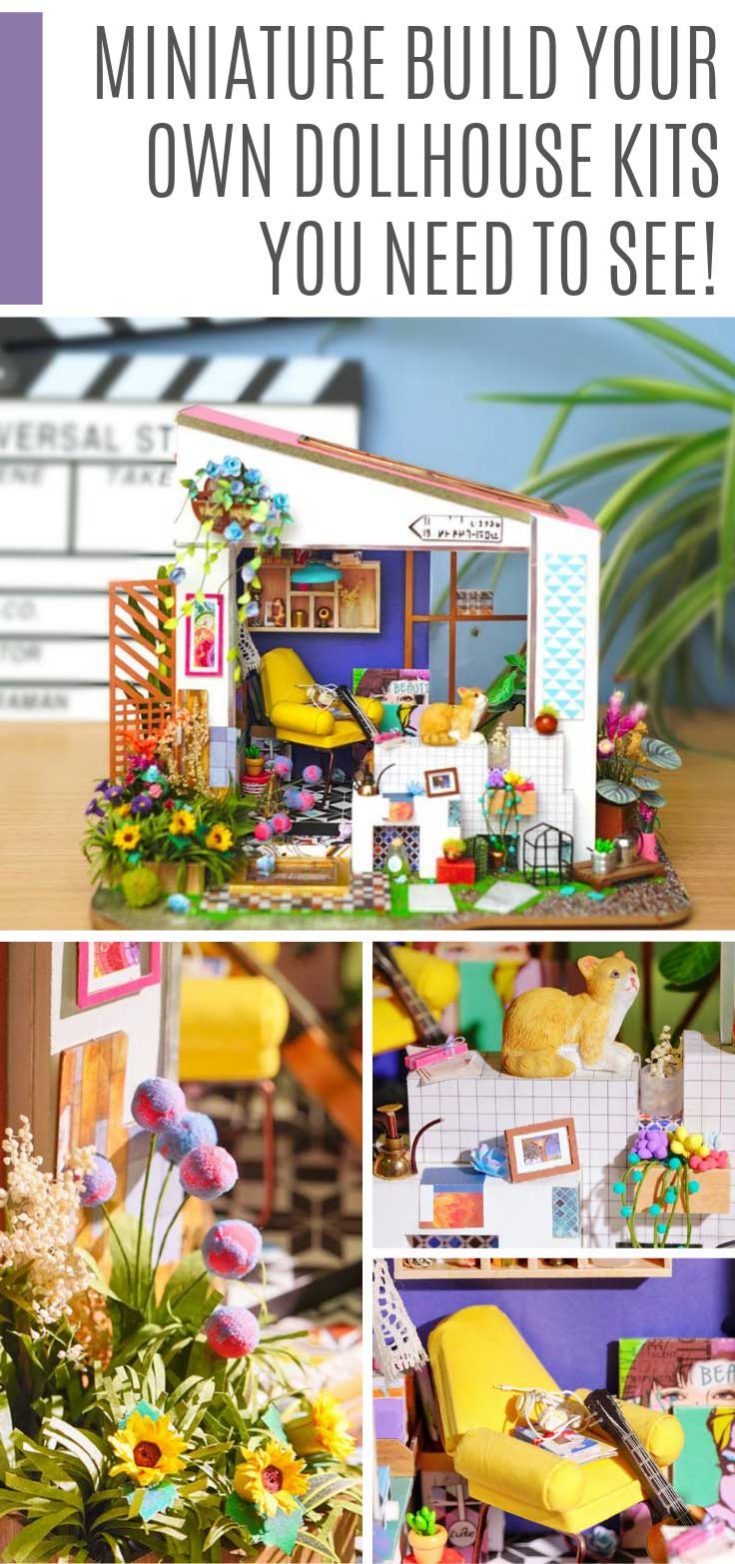 Build Your Own DIY Miniature Dollhouse Kits You Need to See to Believe