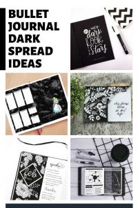 These dark bullet journal themes are so striking!