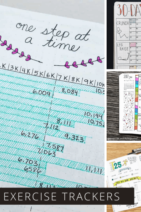 If you're ready to turn your exercise dreams into an actual habit you need to use one of these genius bullet journal fitness trackers!