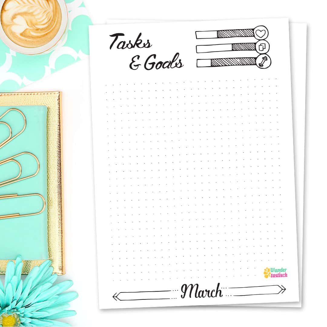 Free Printable Bullet Journal Goal Stickers