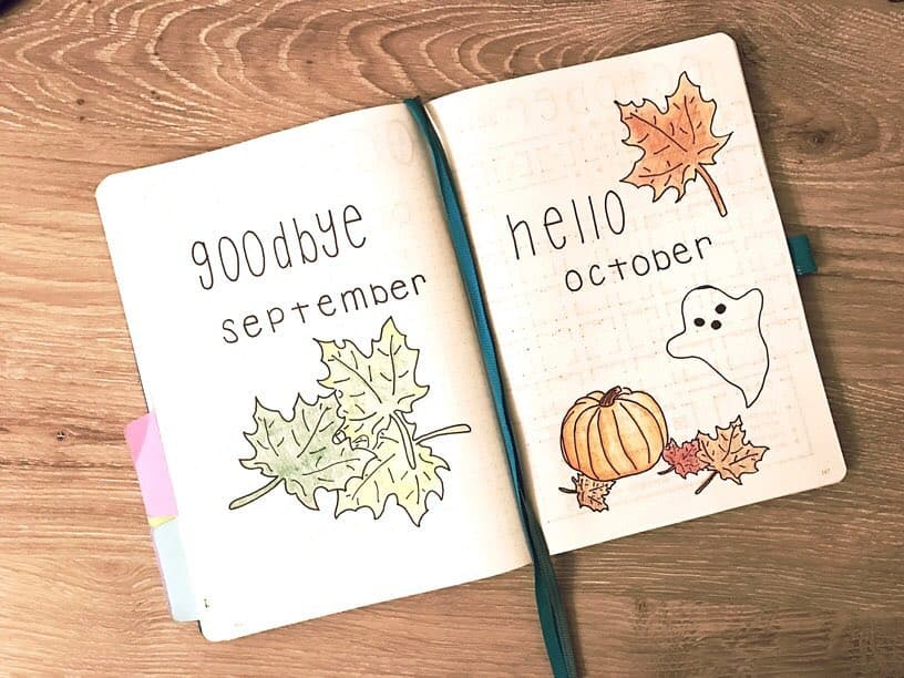 32 Cute October Bullet Journal Ideas To Get You In The Mood For Fall