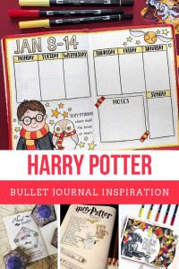 Loving these Harry Potter layouts for my bullet journal!