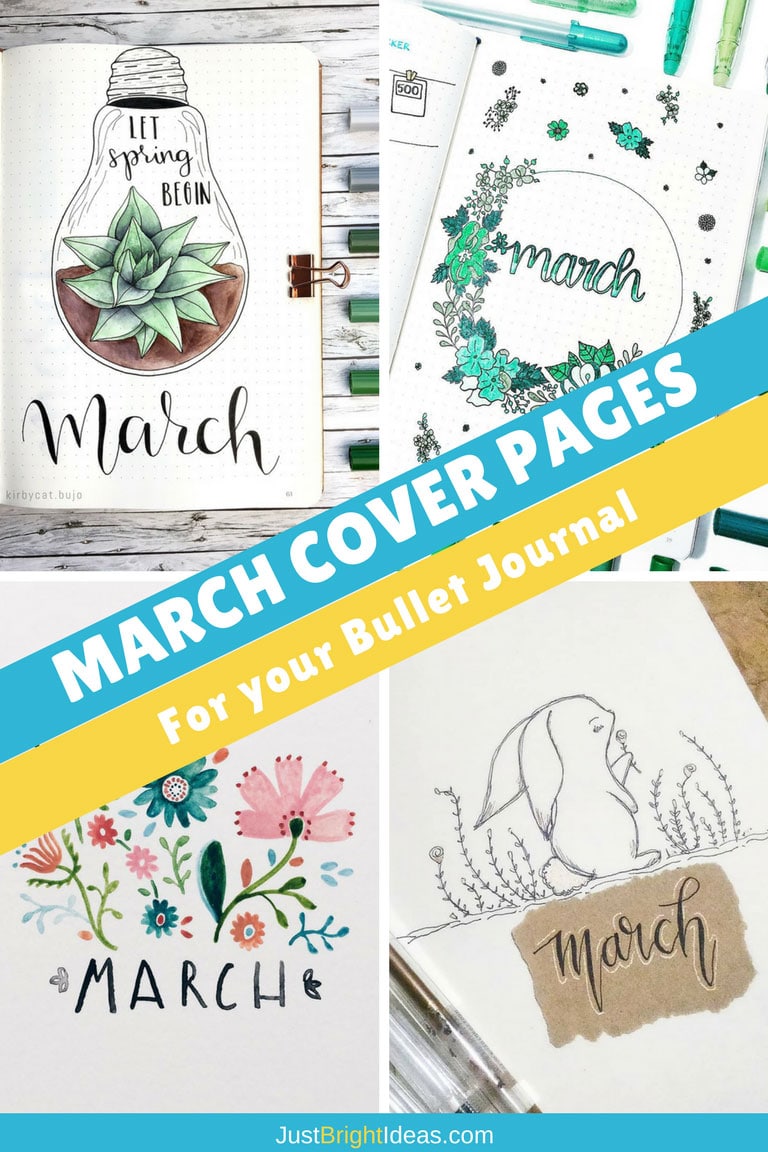 10 Bullet Journal March Cover Pages You'll Want to Steal