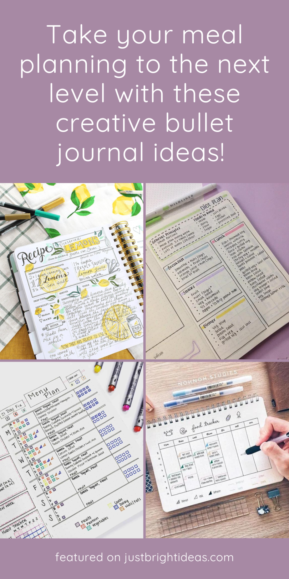 🖊️🥗 Get your meals organized and stress-free with these awesome meal planner ideas for your bullet journal! Simplify your week, eat healthier, and stay organized with beautiful spreads. Perfect for tracking recipes, grocery lists, and weekly menus. 📝🍲