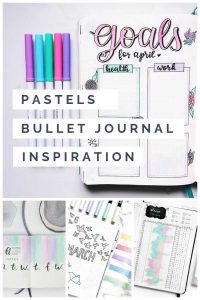 Oooh pretty pastels! Love this bullet journal inspiration collection!