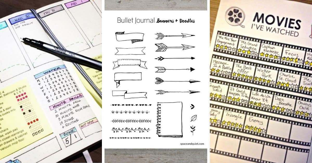 More than 50 Awesome Bullet Journal Printables to Help You be Creative ...