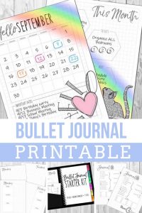 What a great idea! All of the benefits of the bullet journal without having to draw out the darn layouts! Love this printable set!