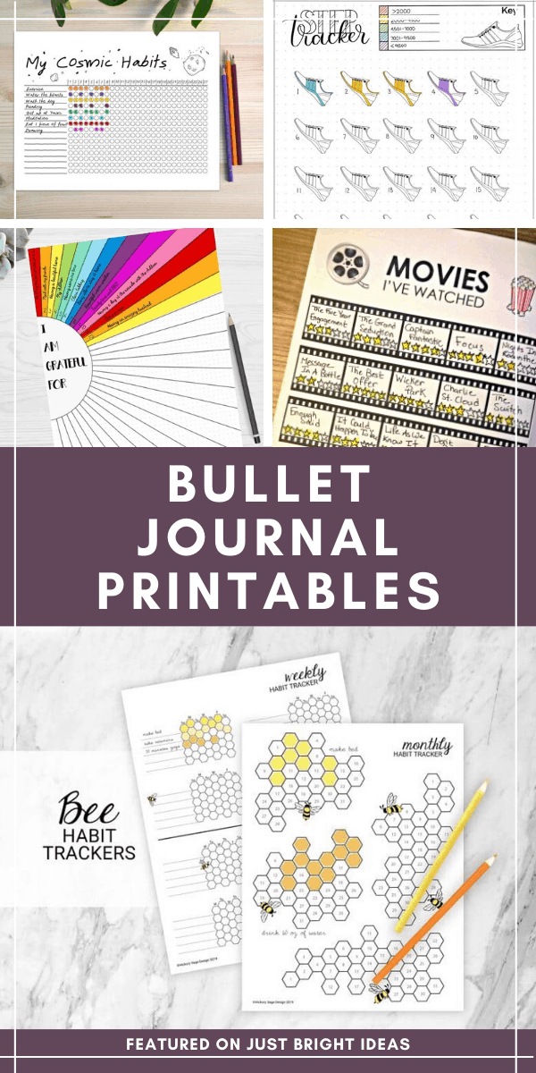Loving these bullet journal printables - for times when i don't have time to draw my own spreads!