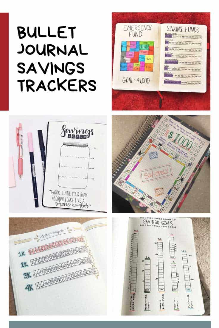 You totally need to see these bullet journal savings trackers - especially the monopoly one!