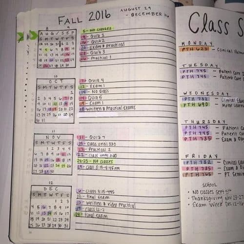 Creative School Bullet Journal Layouts {to Help You Stay On Top Of Your ...