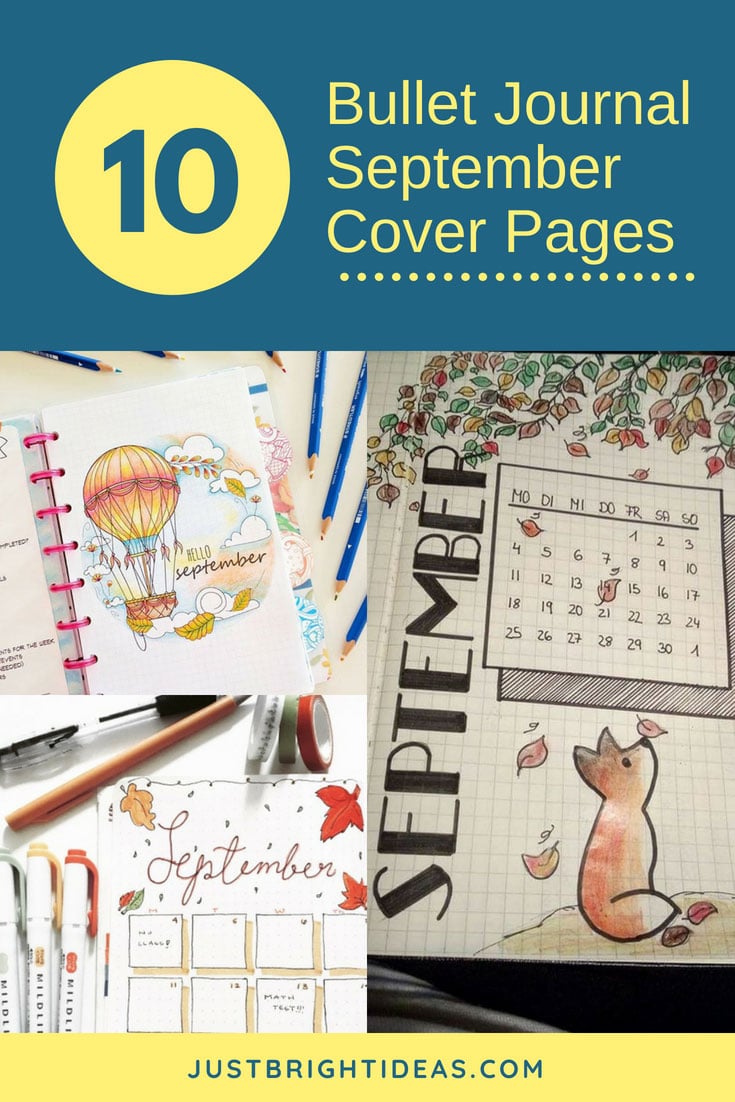 10 September Bullet Journal Cover Pages to Inspire You