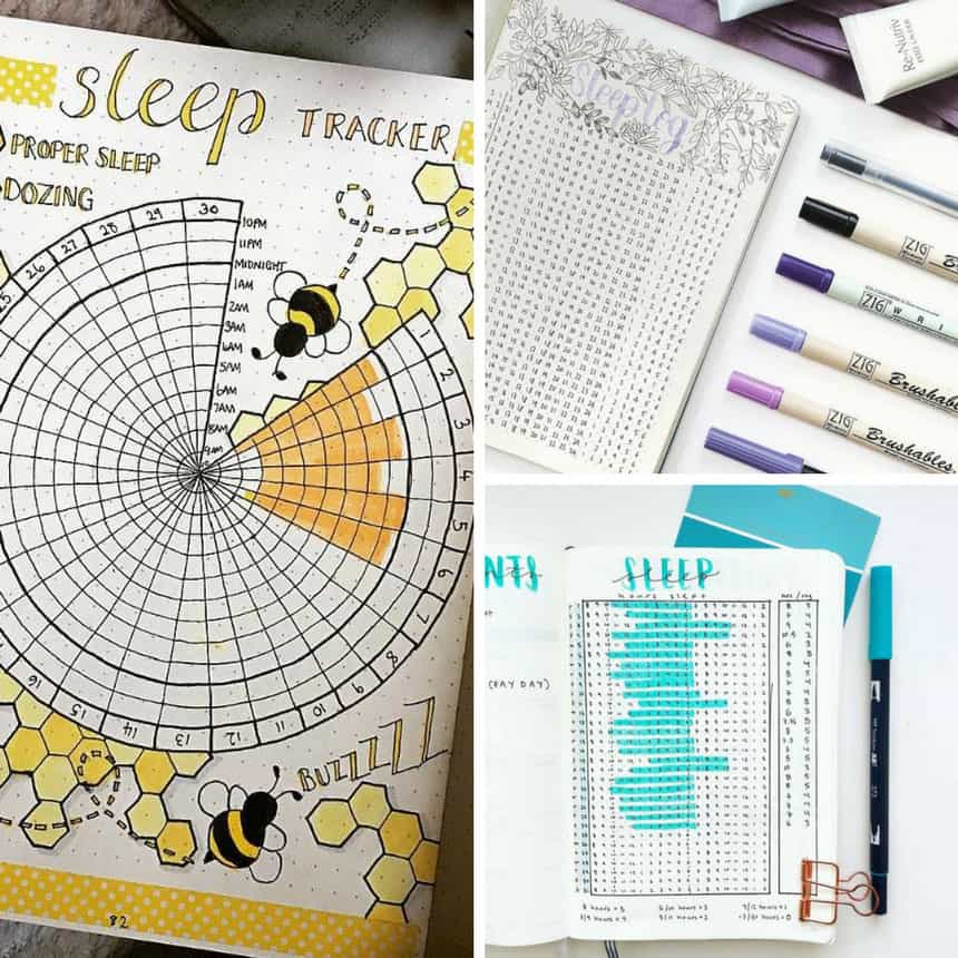 sleep tracker bullet journal