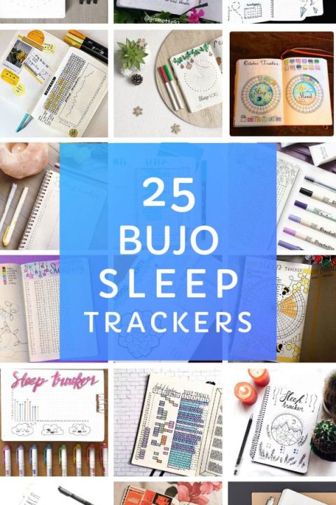 These bullet journal sleep tracker spreads are just the thing you need to monitor your rest #bulletjournal