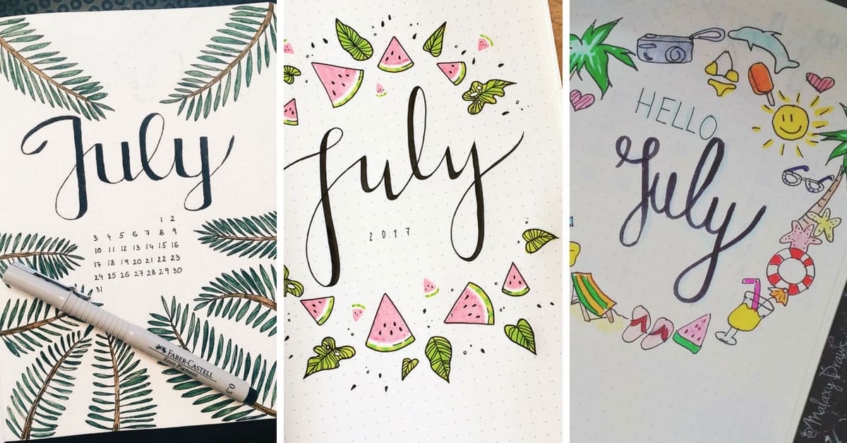 20 July Bullet Journal Ideas You ll Be Excited To Try Out