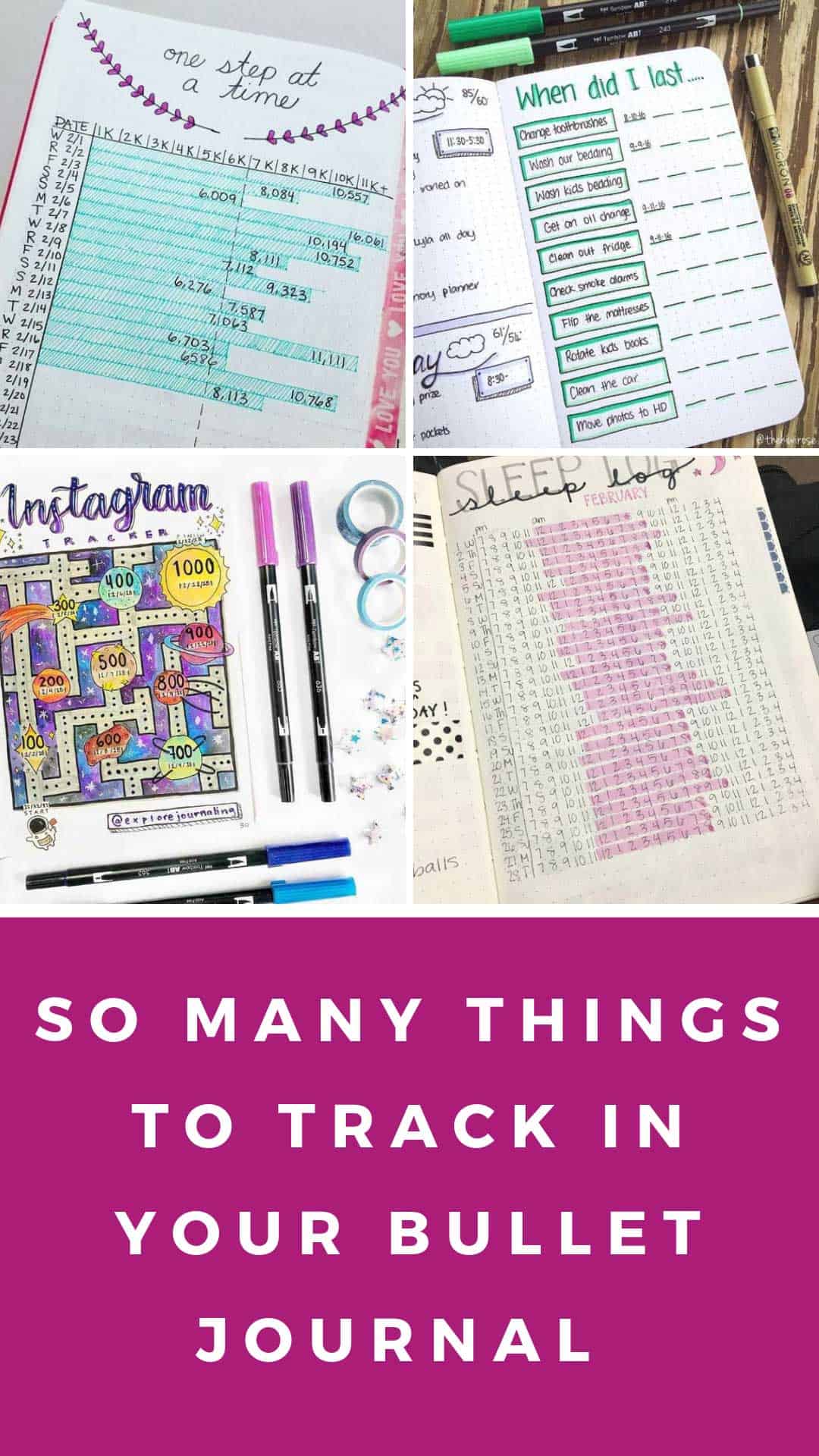 Bullet Journal Ideas 2019 {ULTIMATE List of Trackers and Collections}