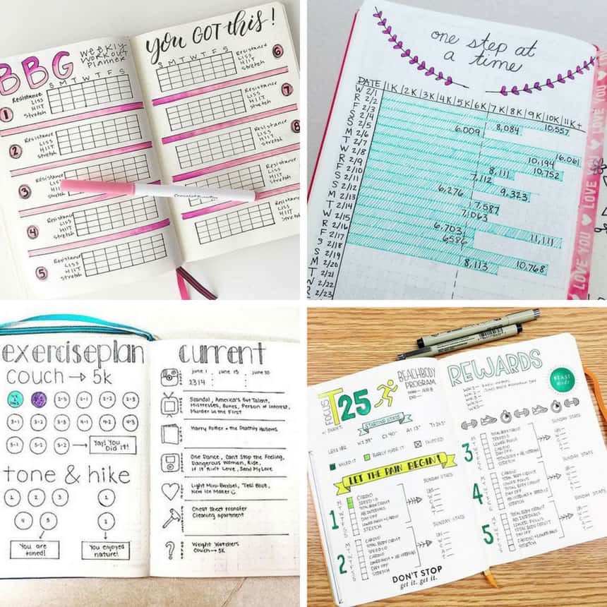10 Bullet Journal Ideas for Tracking Your Fitness Goals