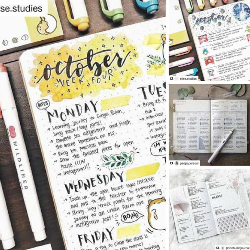 41 Amazing Bullet Journal Weekly Spread Ideas You'll Lose Your Mind Over