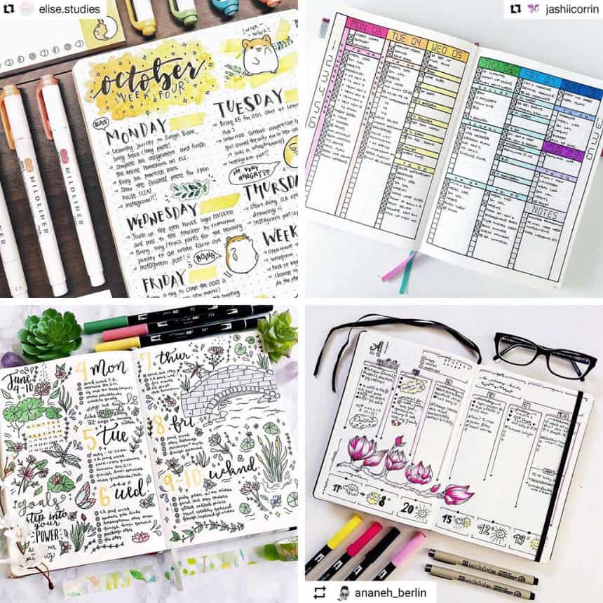 41-amazing-bullet-journal-weekly-spread-ideas-you-ll-lose-your-mind-over