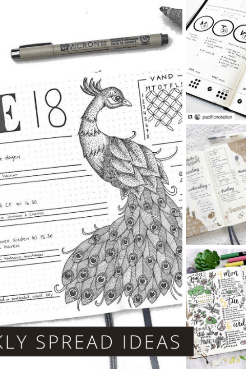 Loving these bullet journal weeklies ideas! So many fun ways to organize your week in your BUJO. #bulletjournal
