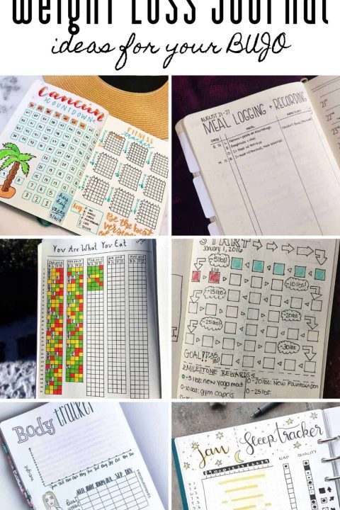 These bullet journal weight loss trackers and ideas are just what you need to slim down and get fit this summer #weightloss #bulletjournal