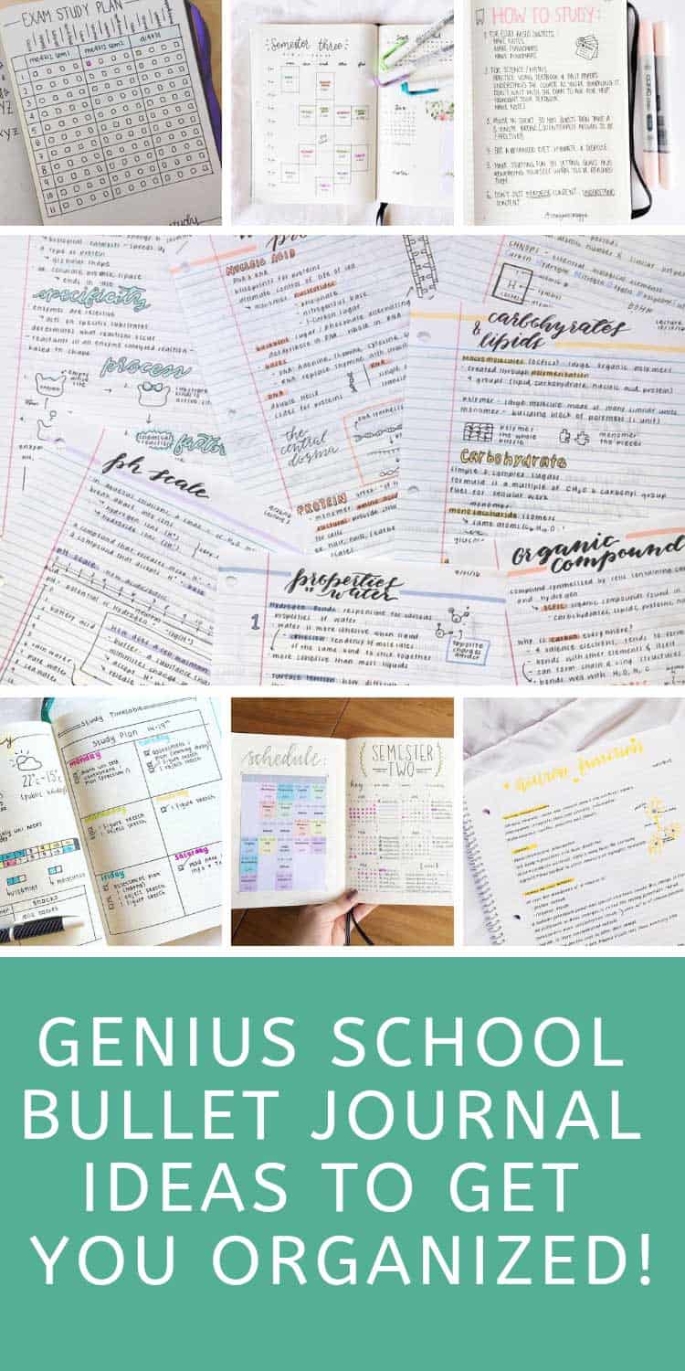 School Bullet Journal Layouts {to help you stay on top of your study game!}