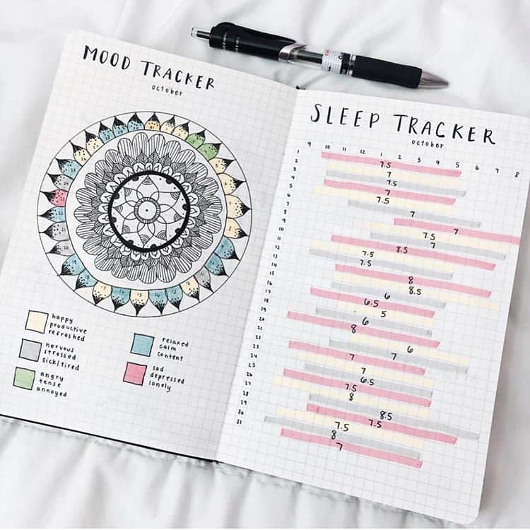 Bullet journal collections examples
