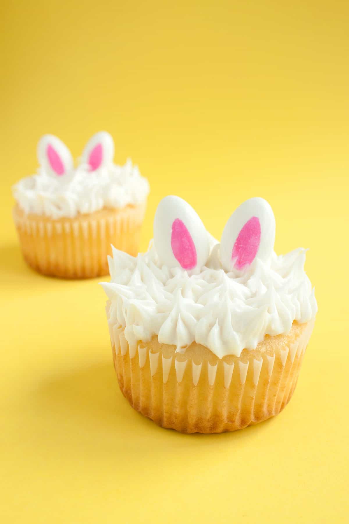 DIY Bunny Ear Cupcakes