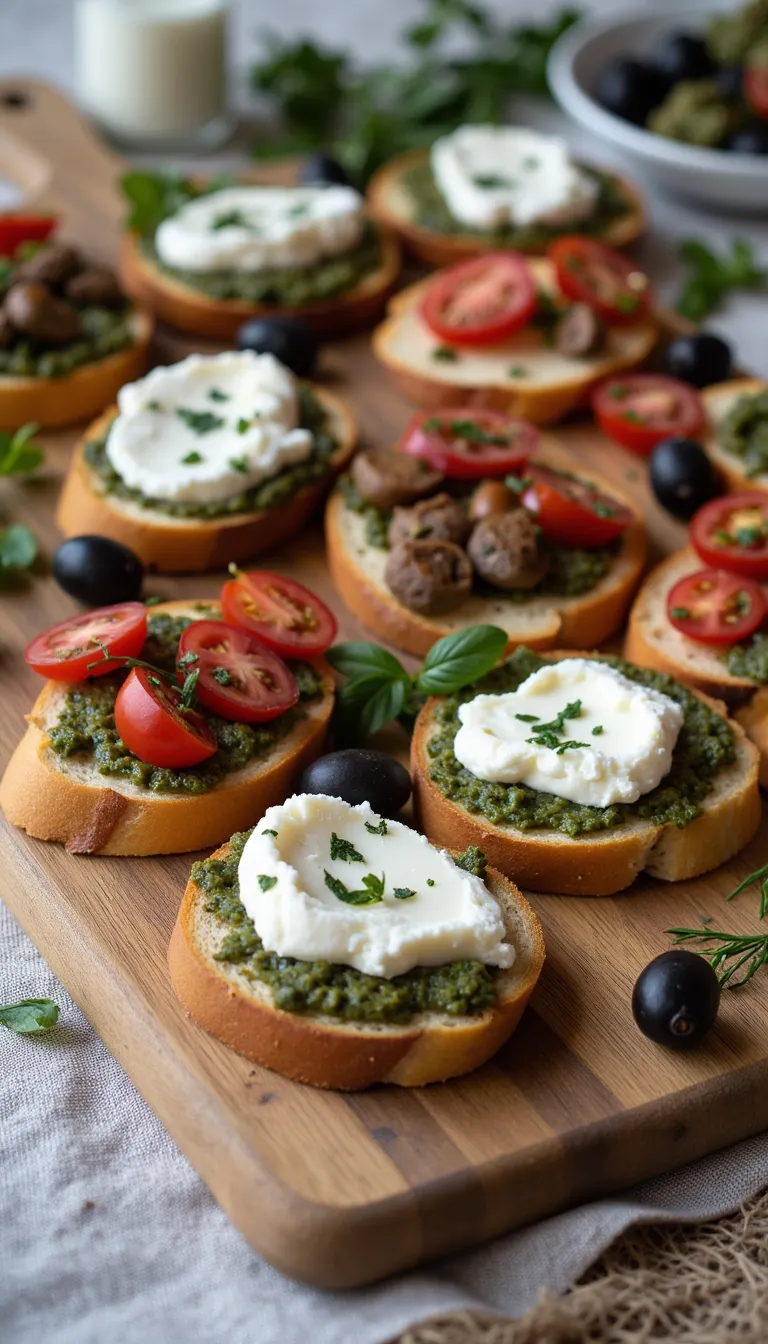 Build your own Burrata Bruschetta Bar—this interactive summer appetizer is a hit with every guest!