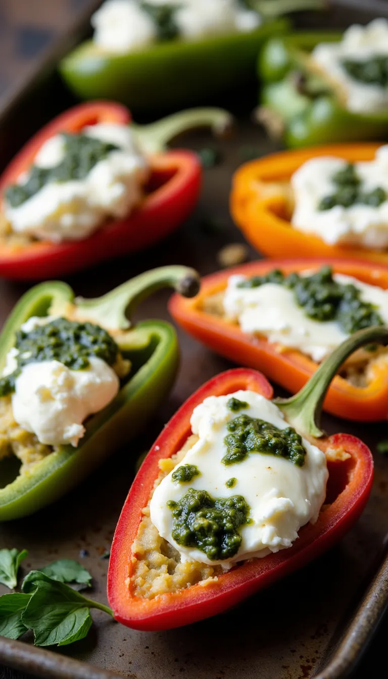 Burrata Stuffed Mini Peppers are the bite-sized, make-ahead summer appetizer you didn’t know you needed!