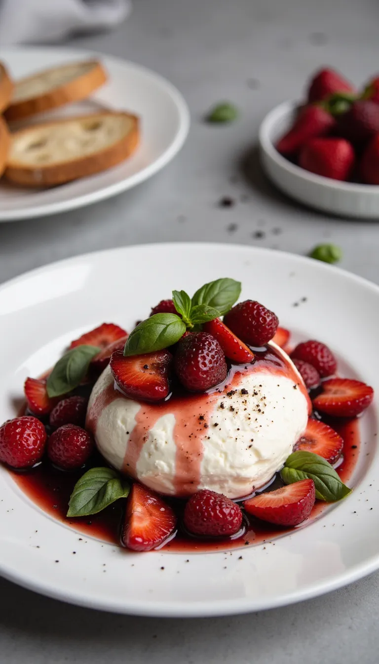 Sweet meets savory in this Roasted Strawberry Burrata appetizer—perfect for warm-weather celebrations!