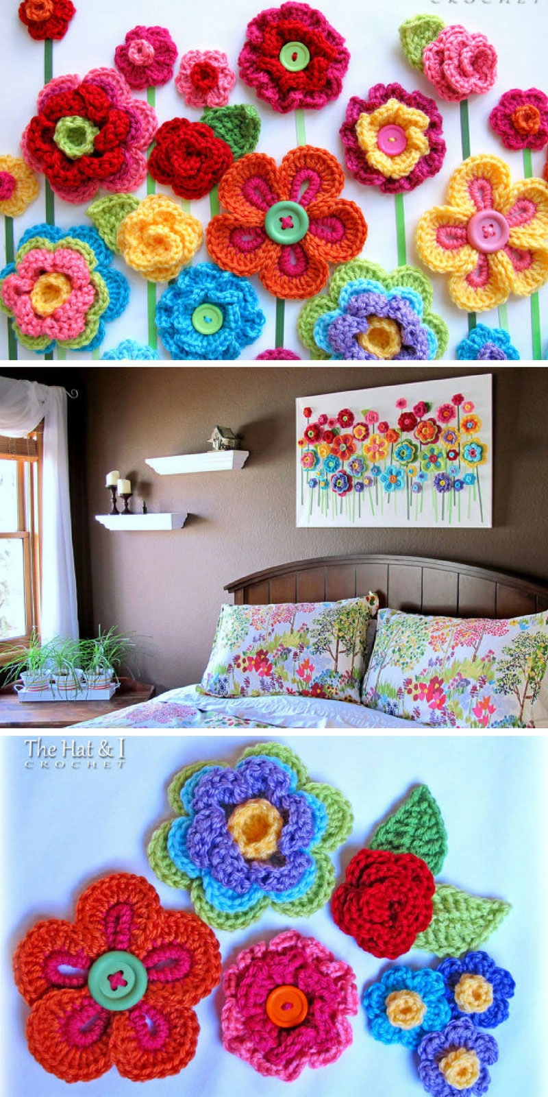 Button Crochet Wall Hanging - Pinterest