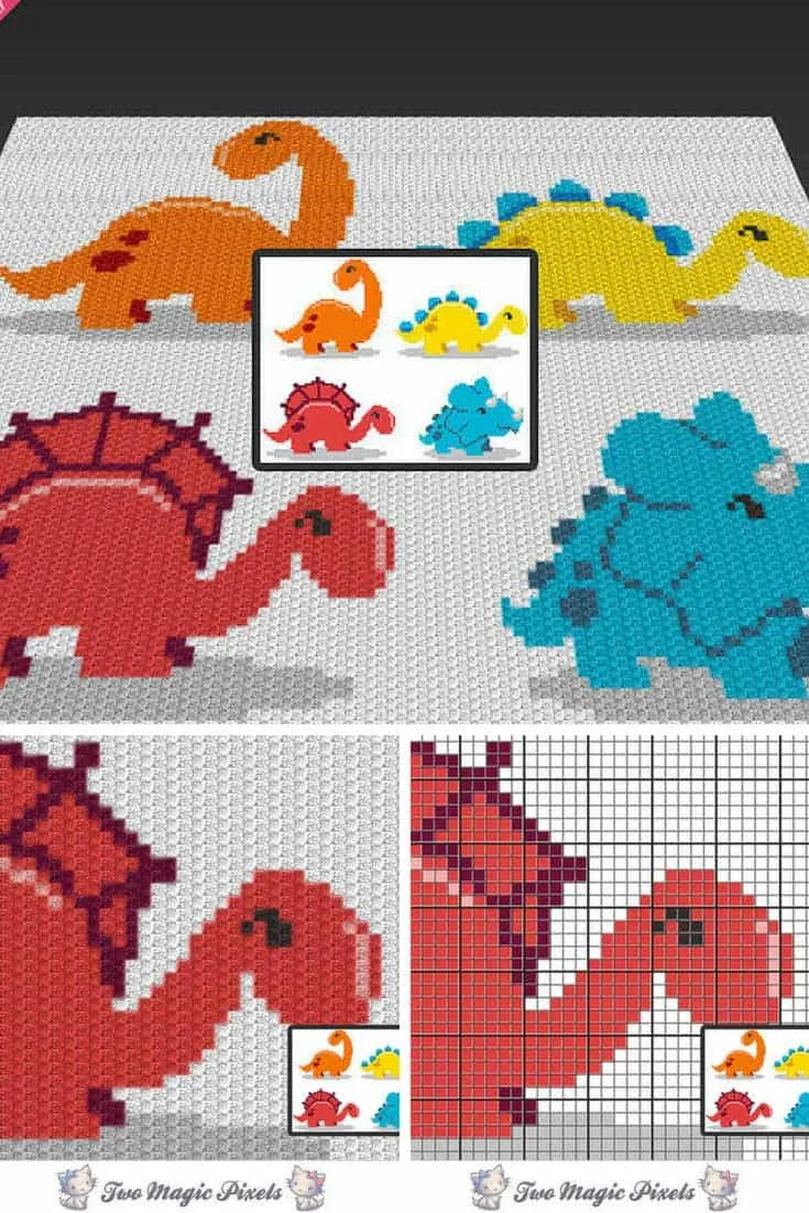 C2C Dinosaur Blanket